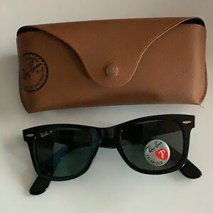 Ray-Ban wayfarers. Polarized.
